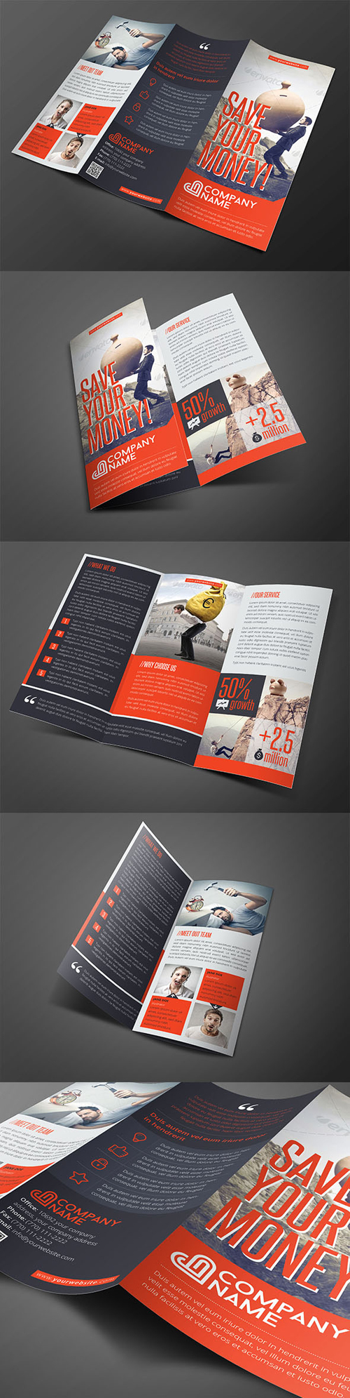 Corporate Trifold Brochure Template