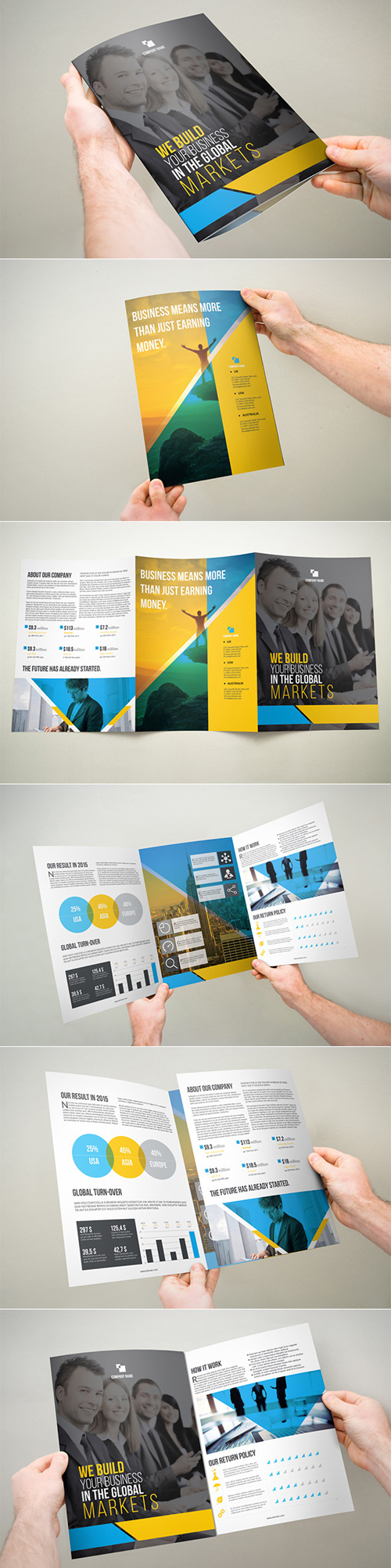 3xA4 Tri-fold Brochure Template