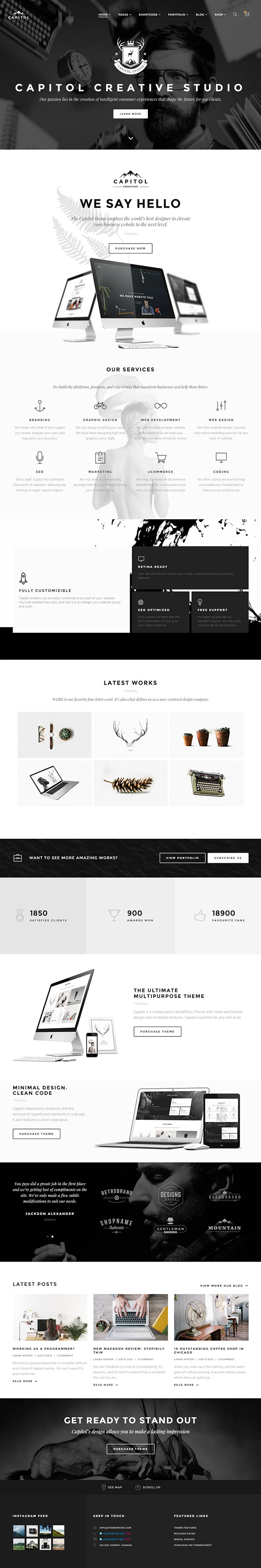 Capitol – Creative Multi-Purpose WordPress Theme