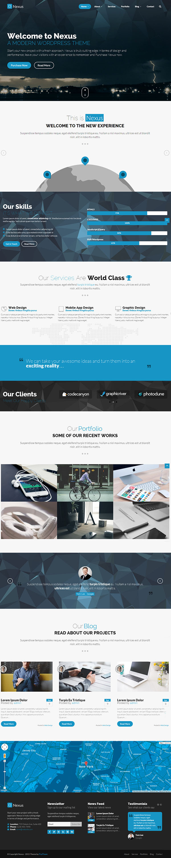 Nexus – Multi/One-Page Business WordPress Theme