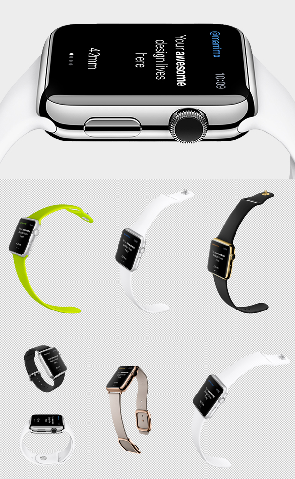 Smart Watch Free PSD Templates