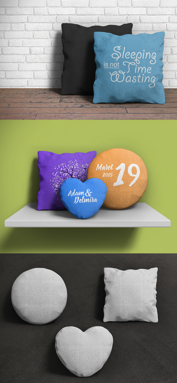 Pillow Free PSD Mockup