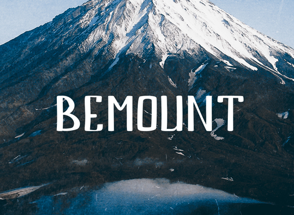 Bemount free font