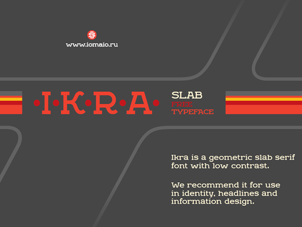 Ikra Slab free font