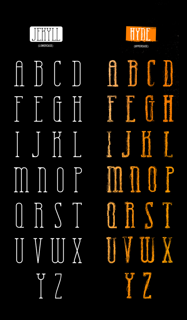 Jekyll Hyde letters