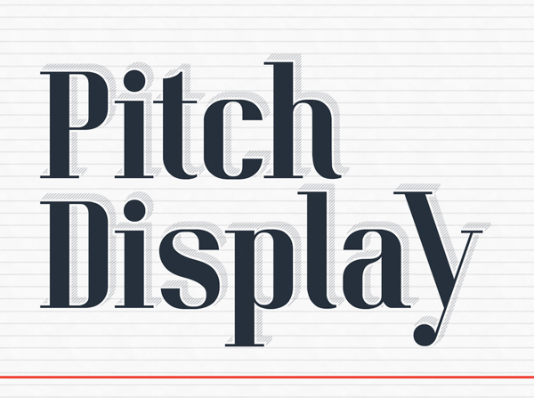 Pitch Display free font