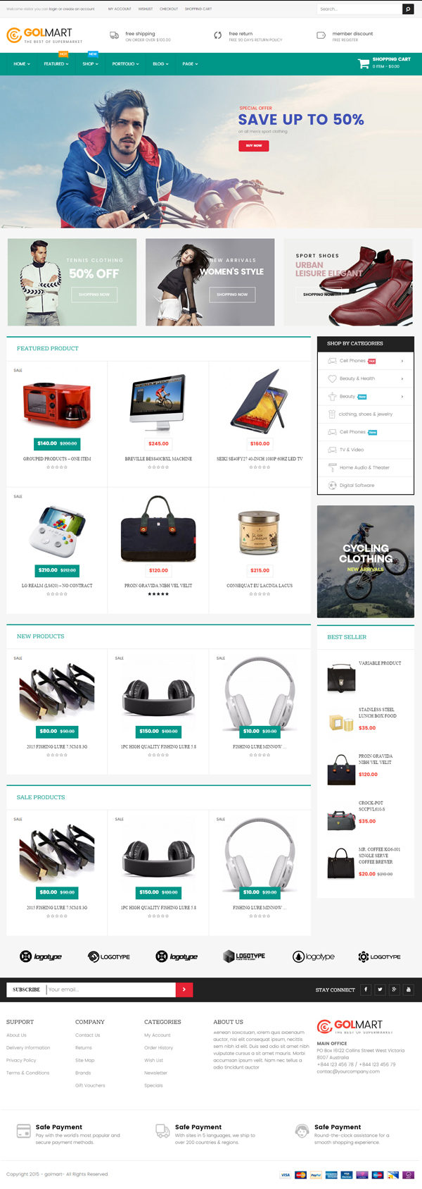 Golmart – Creative WooCommerce WordPress Theme