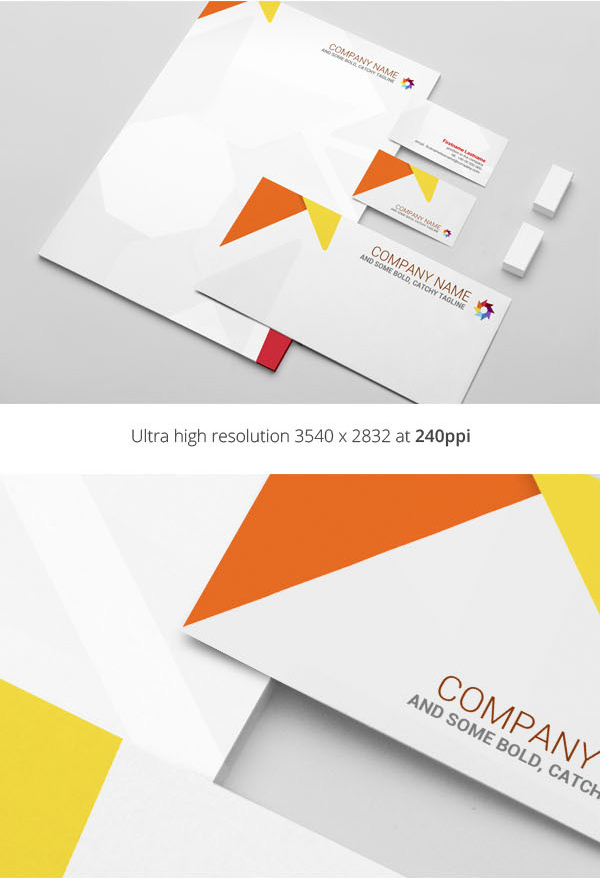 Free Stationery Presentation Mockup