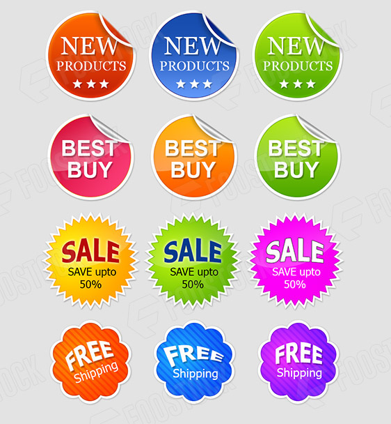 Free E-Commerce Badge Set – Vector