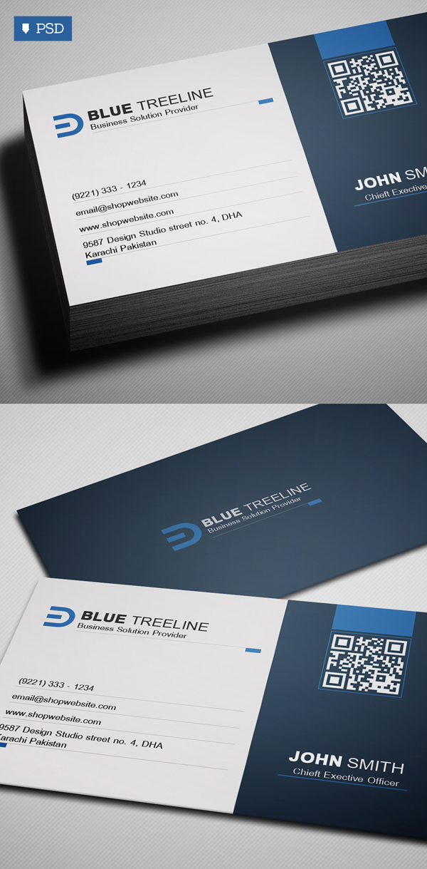 Freebie: Modern Business Card PSD Template