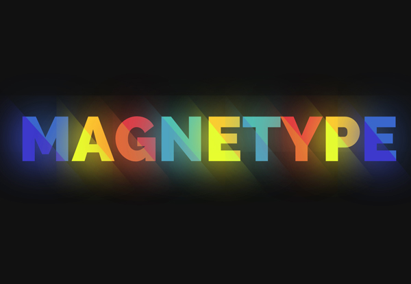 MAGNETYPE: Bright Text Effect and Animation