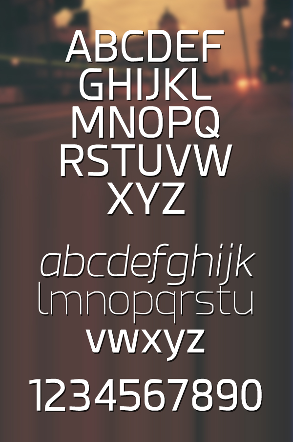 Esphimere font letters