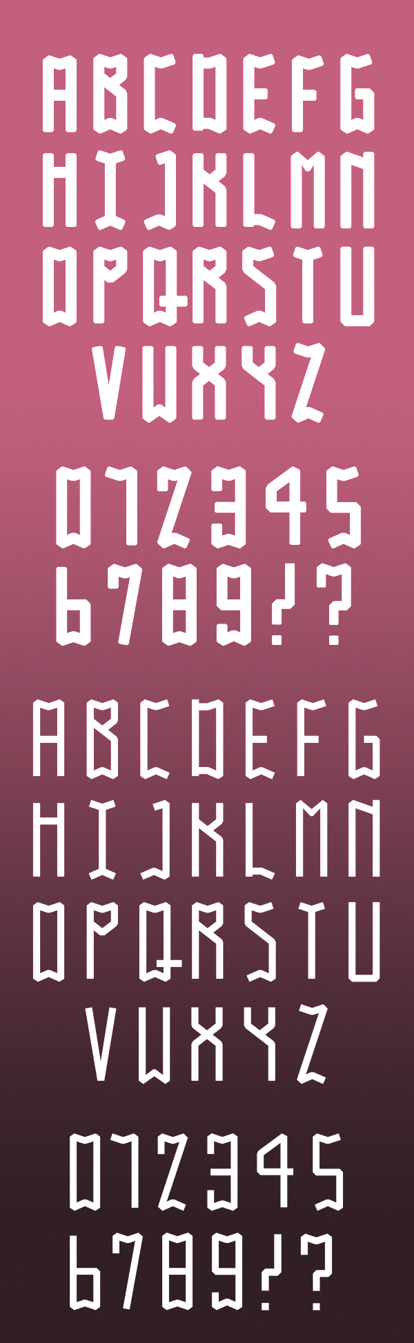 Gabo font letters