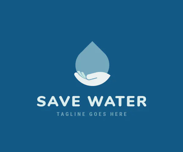 Save Water Logo Design